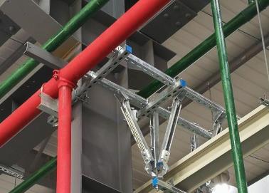 阿拉善右该抗震支架的整体式支吊架结构协调性好